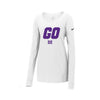 Middletown Athleticsl Nike Ladies Core Cotton Long Sleeve Scoop Neck Tee (White)