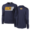 Walnut Hills Boys Basketball - PosiCharge Competitor LS Tee (Navy)WINGS