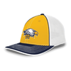 Walnut Hills Football 2022 - PACIFIC HEADWEAR TRUCKER FLEXFIT® CAP (Gold/White/Navy)