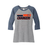 Brokerage Chargers - Women’s Perfect Tri 3/4-Sleeve Raglan (Navy Frost)