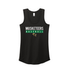 Greenup County Musketeers Baseball 2022  - Women's Perfect Tri Racerback Tank (Black)