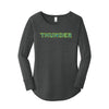 Thunder 9U Baseball - Women's Perfect Tri Long Sleeve Tunic Tee (Black Frost)