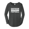 Davison Football 2020 - Womens Perfect Tri Long Sleeve Tunic Tee (Black Frost)