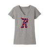 Cincinnati Riverbats - Women's Re-Tee V-Neck (Red White Blue R)