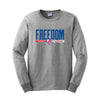 Ohio Freedom Baseball 2022 -  Gildan® Ultra Cotton® 100% US Cotton Long Sleeve T-Shirt (Sport Grey)