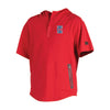 Indian Creek Baseball 2023 - Rawlings Men's Half-Zip Short Sleeve Hoodie (Red)