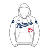 Ohio Nationals Baseball - Full Sub Hoodie Nationals Script (White)