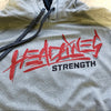 Headlines Strength - Grey Graffiti Hooded Sweatshirt