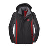Indian Hill Lacrosse 2021 - Colorblock 3-in-1 Jacket (Black/Red)