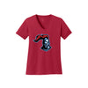Kings Youth Football - Ladies V-Neck Tee (Red)
