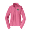Ohio Eagle - Ladies Sport-Wick Stretch 1/2-Zip Pullover (Dusty Rose)