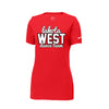 LW Dance Nike Ladies Dri-FIT Cotton/Poly Scoop Neck Tee (Red)