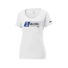 The Summit Volleyball -  Nike Ladies Core Cotton Scoop Neck Tee (White)