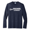 Edgewood Boys Lacrosse 2023 - Port & Company® Tri-Blend Long Sleeve Tee (Team Navy Heather)