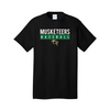 Greenup County Musketeers Baseball 2022 - Port & Company® Core Cotton Tee (Jet Black)