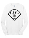 Badin Baseball - BSBL LS Tee (White)