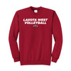 Lakota West Volleyball 2020 - Essential Fleece Crewneck Sweatshirt (Red)