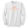 Fenwick Girls LAX 2023 - Port & Company® Essential Fleece Crewneck Sweatshirt (White)