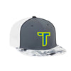 Thunder 9U Baseball - Pacific D-Series Glamo Trucker Flexfit Cap (Graphite)