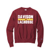 Davison Lacrosse 2021 - Champion Reverse Weave Crewneck Sweatshirt (Cardinal)