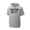 Colerain MS Volleyball - Tri-Blend Wicking Fleece SS Hooded Pullover (Grey)