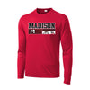 Madison Boys Basketball 2021 - Long Sleeve PosiCharge Competitor Tee (True Red)