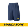 CCPA Football 2020 - Competitor Pocketed Short (Navy)