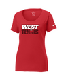 Lakota West Tennis - Nike Core Cotton Ladies T (Red)
