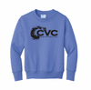 Crush Volleyball 22-23 - Youth Port & Company® Essential Fleece Crewneck Sweatshirt (Carolina Blue)